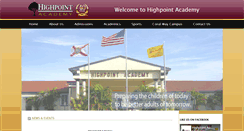 Desktop Screenshot of highpointacademy.com